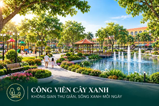 Công viên cây xanh New Green Villa Hội An