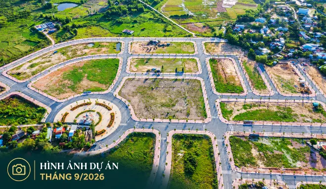 Hạ tầng hoàn thiện New Green Villa Hội An nhìn về Cù Lao Chàm