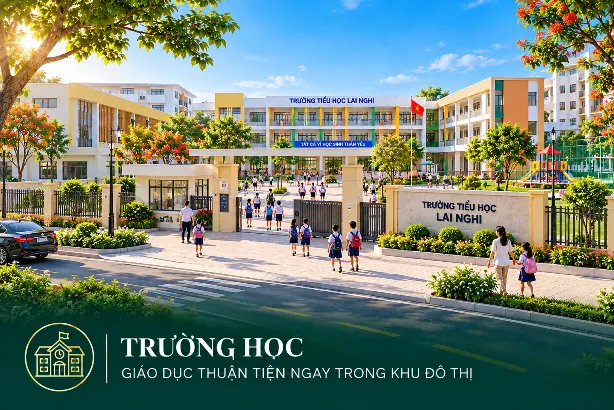 Trường học ngay trong khu đô thị New Green Villa Hội An